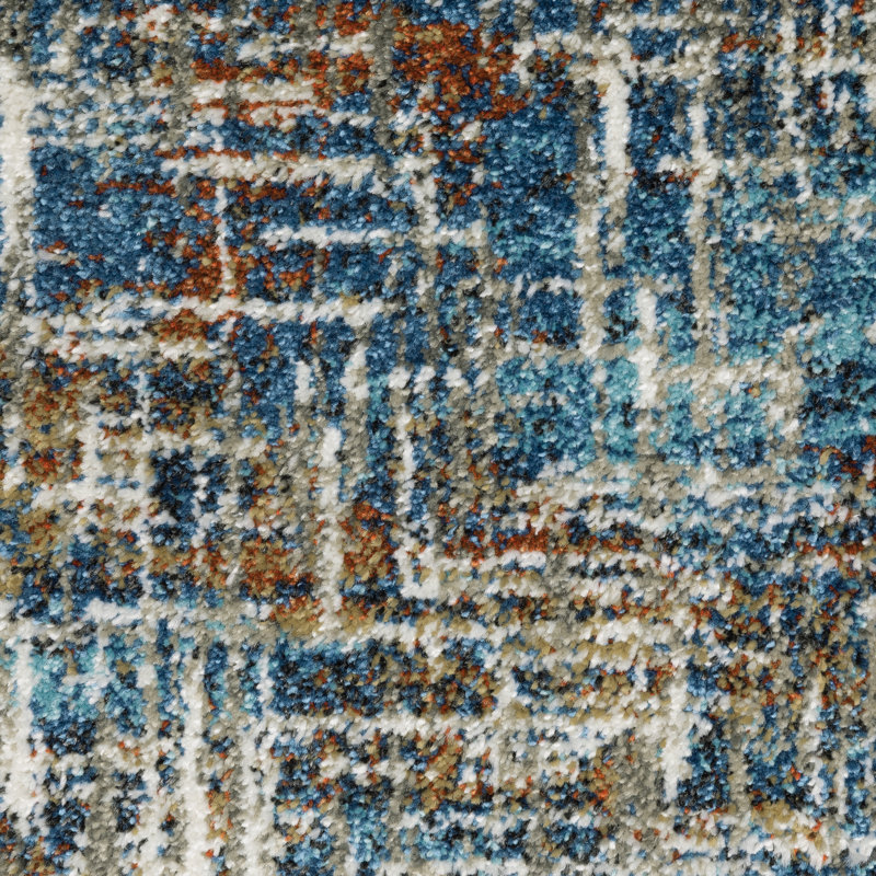 Abstract Indoor Rug, Rectangle 9'10" x 12'10"
