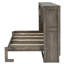 Lit simple escamotable mural avec lumière DEL - armoire-lit escamotable pliable, conception brune peu encombrante-899289818