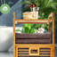 Solid Wood Bathroom Shelves
