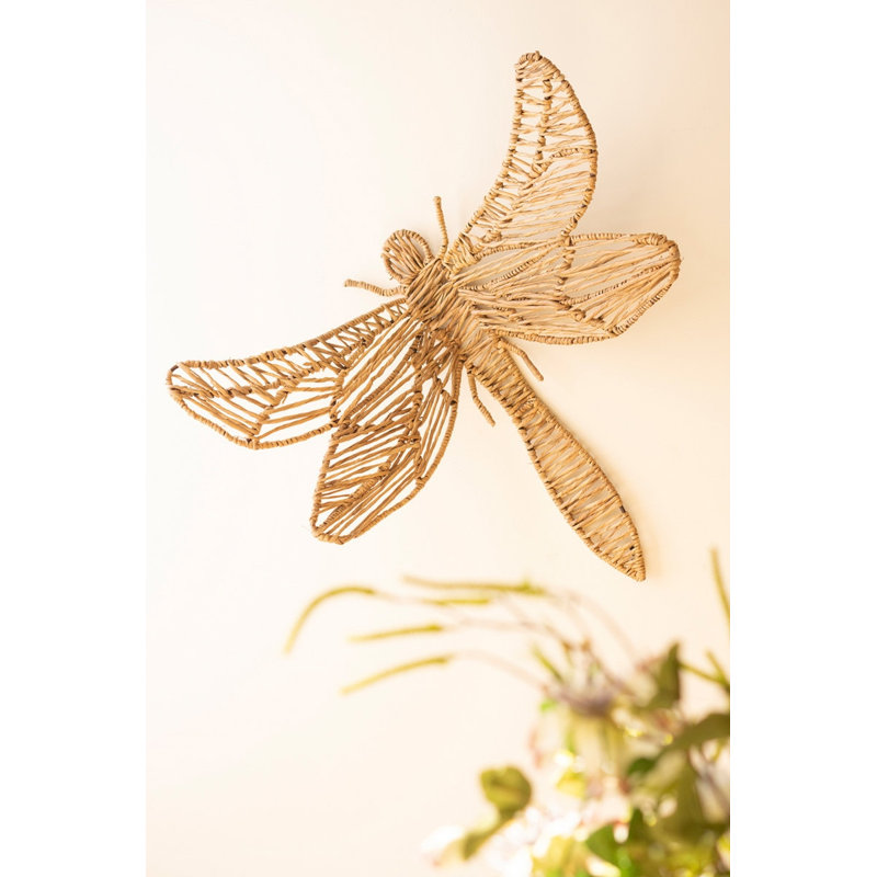  Décoration murale libellule inspirée de la nature H 24 po