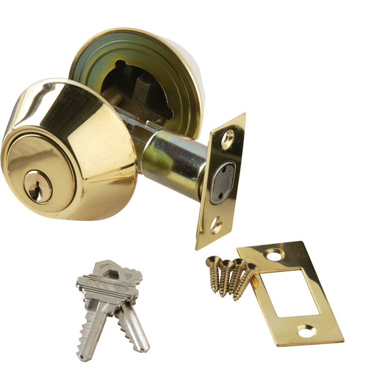 Double Cylinder Deadbolt, Satin Nickel