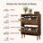 Shoe Storage Cabinet with 2 Flip Drawers and sturdy legs
