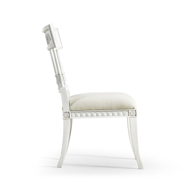 White Upholstered Dining Chair