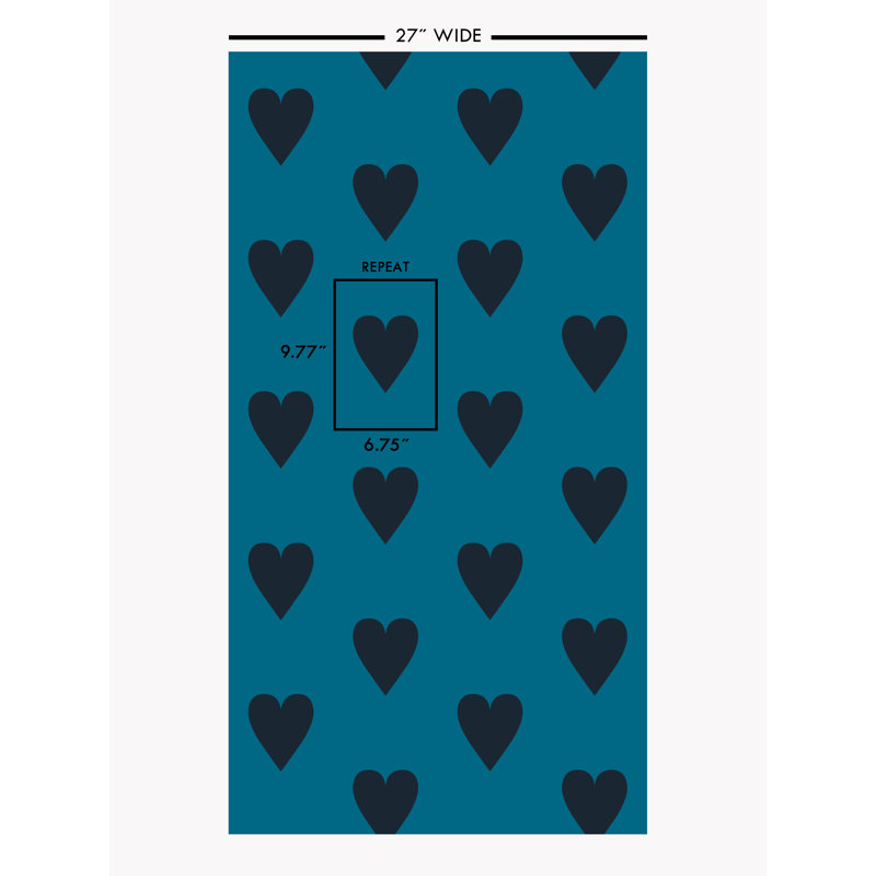 Heart and Soul, Large, Large, Black on Blue