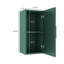 Armoire murale de salle de bain flottante murale 14 "avec porte et tablette, couleur verte