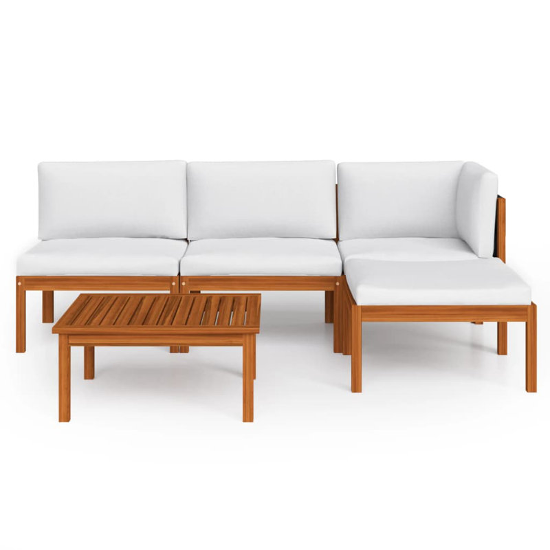 Ensemble de canapé modulaire 5 pièces avec coussins, 4