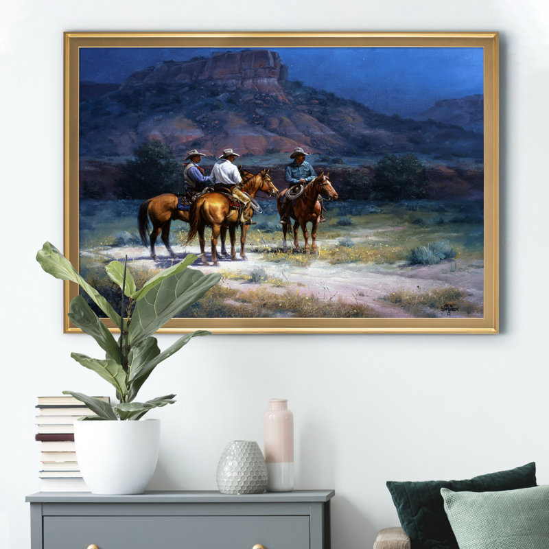 «Moonshine», impression sur toile encadrée, Doré, H 22,5 po x l 30,5 po x P 1,5 po