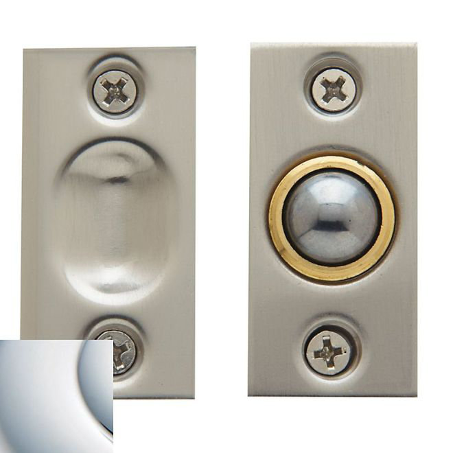 Adjustable Ball Catch for Jamb, Polished Chrome