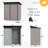 4.5 ft. W x 2.5 ft. D Metal Lean-To Storage Shed