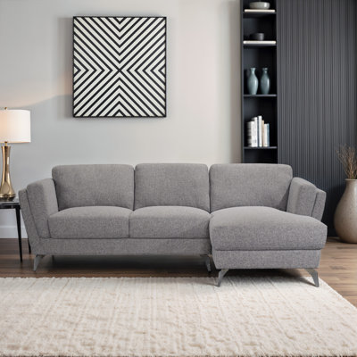 Canapé modulaire gris Dagmara