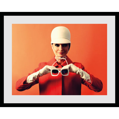 Woman With Hat - Single Picture Frame Print