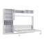 Grand lit combinant canapé, tablettes de rangement, station de charge, lumière DEL, bibliothèque et porte-bouteilles-1888710598