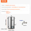 Bouilloire en acier inoxydable 9 gallons VEVOR