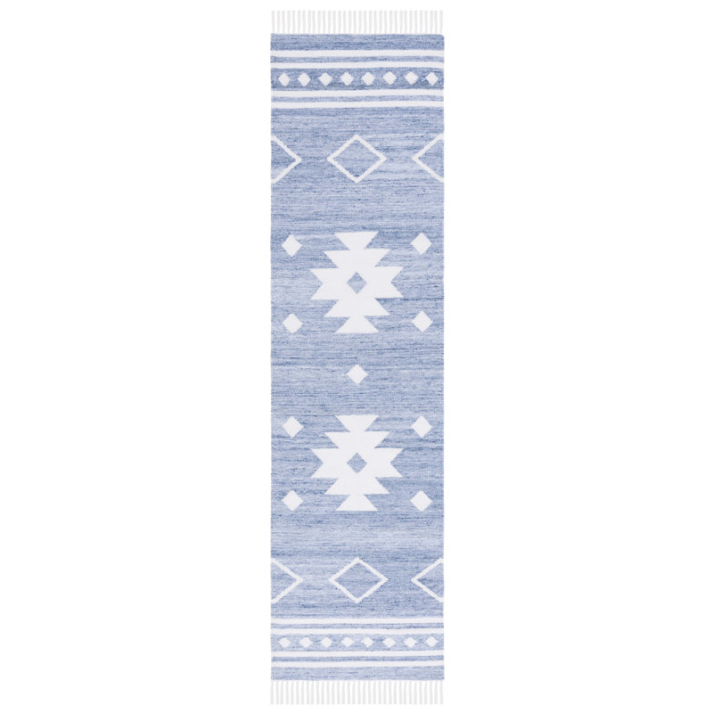 Tapis en polypropylène à tissage plat Almaree, Tapis de couloir 2 pi 3 po x 9 pi
