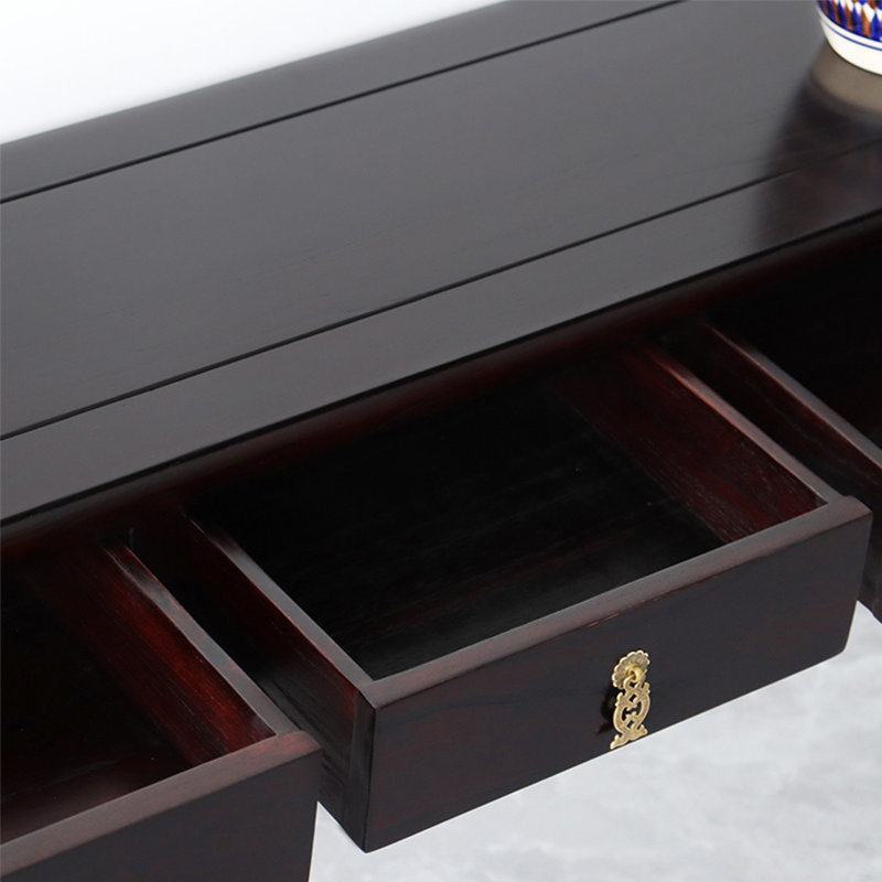 Console Retro Classical Art, Marron foncé