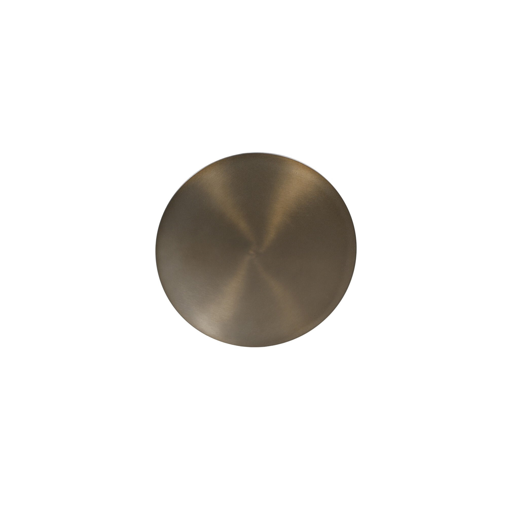 Redrow End Table-Raw Iron, Dark Brass