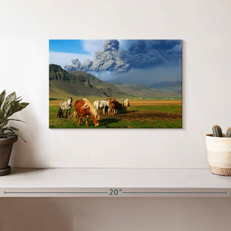Brampt Icelandic Ponies, 8" H x 12" W