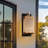 Modern 1-Light Lantern Outdoor Sconce Light Indoor Wall Sconce