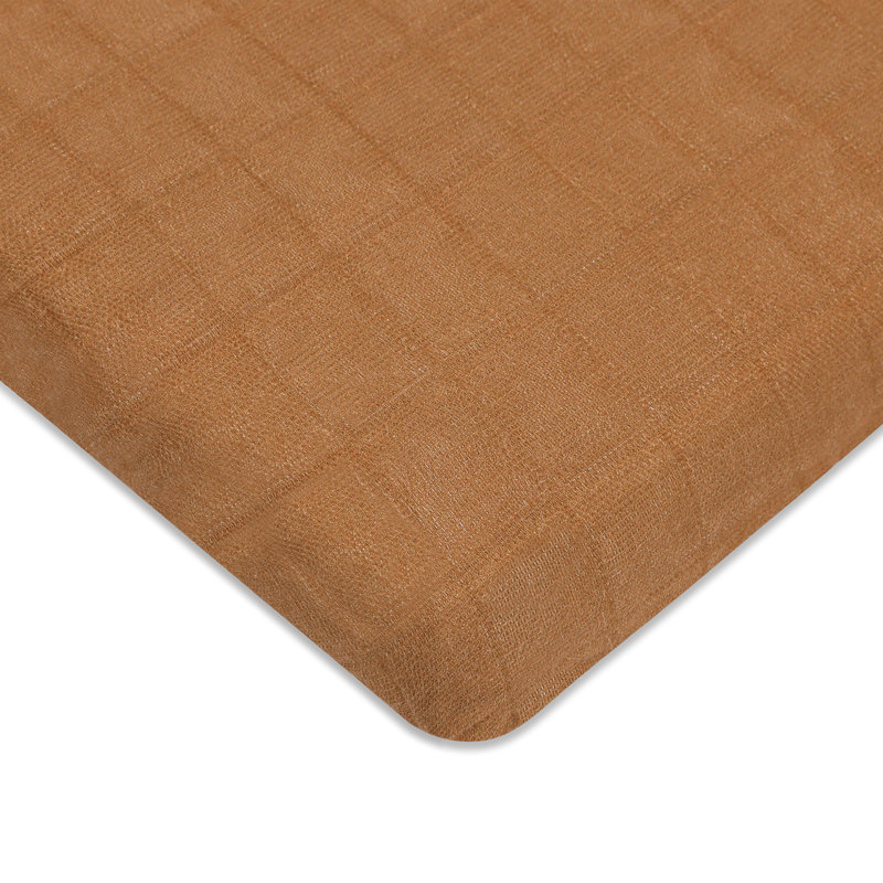 Burnt Sienna Organic Cotton Baby Crib Sheet