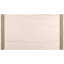 Ensemble de salle à manger de style contemporain avec table rectangulaire blanche et chaises rembourrées-730134602