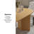 Oval Dining Table with Double Pedestal Solid Wood Kitchen Table-1429454054-1457074174