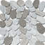 Mosaïque gréco-romaine en marbre naturel gris d'Athènes