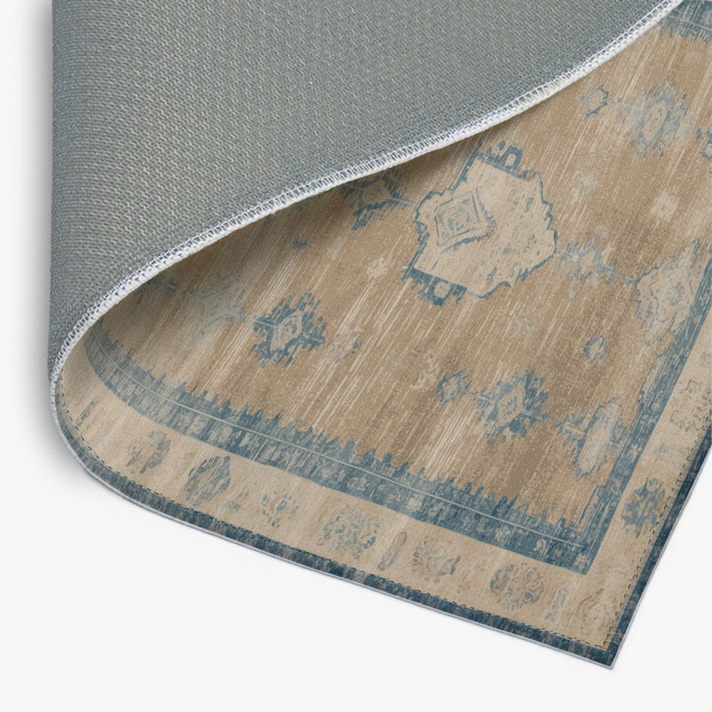 Tapis d'intérieur et d'extérieur surteint beige, Rectangulaire 8 pi x 10 pi