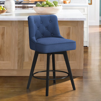 Bianny Swivel Upholstered Counter Stool