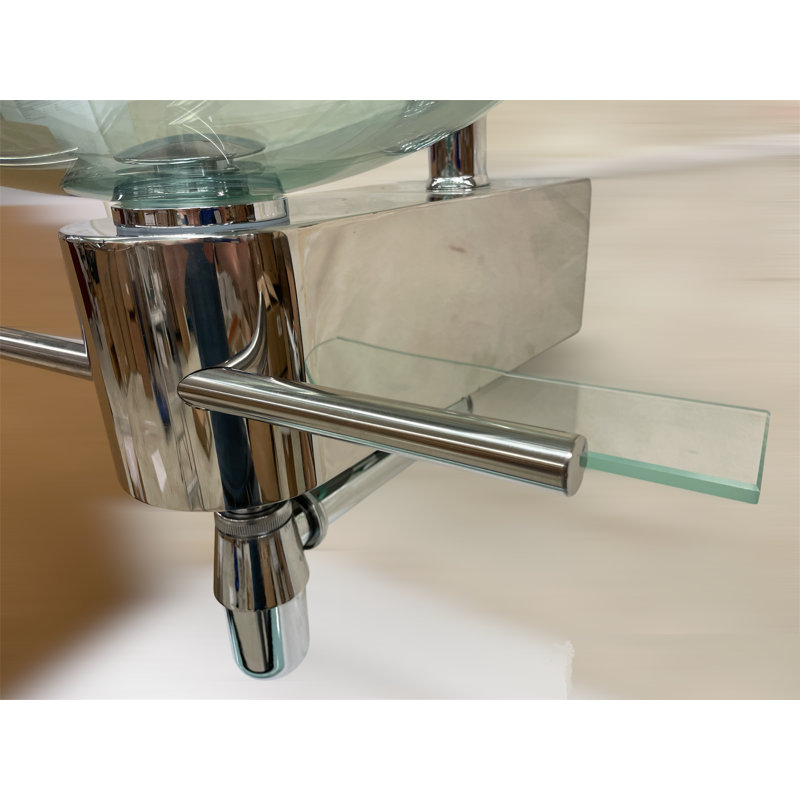 Ensemble de meuble-lavabo mural simple 18 po Lorixon, Transparent