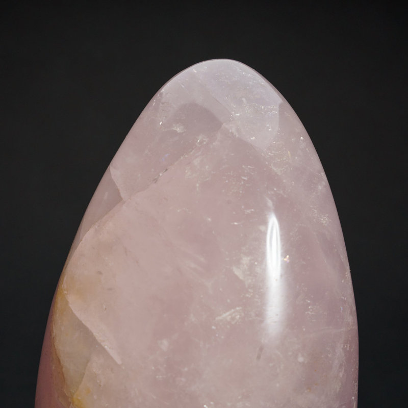 Forme de quartz rose poli du Brésil (3,8 lb)