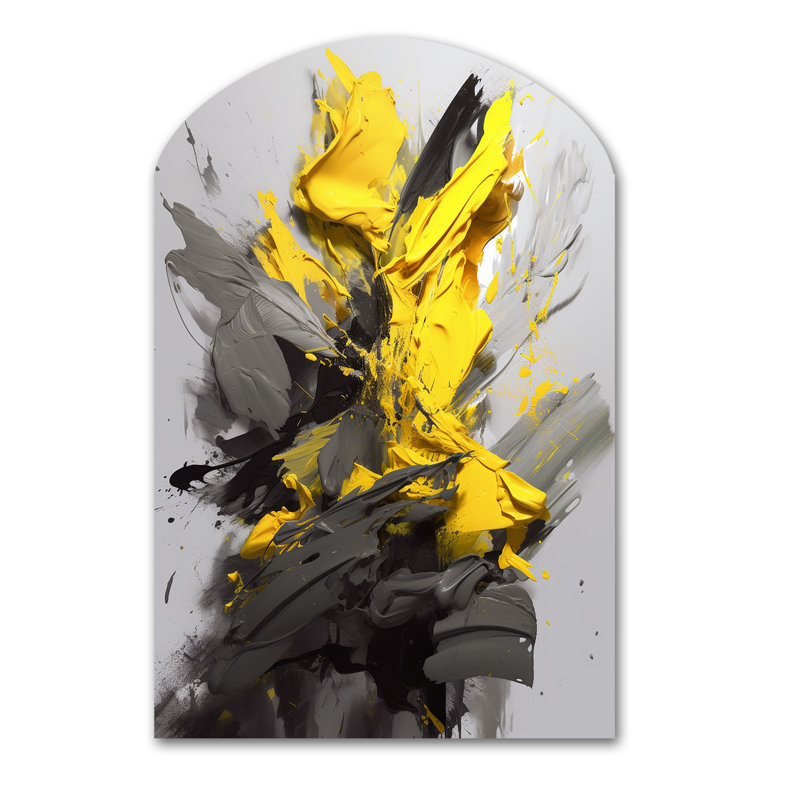 Clougher - Décoration murale géométrique abstraite asymétrique, H 43 po x l 33 po
