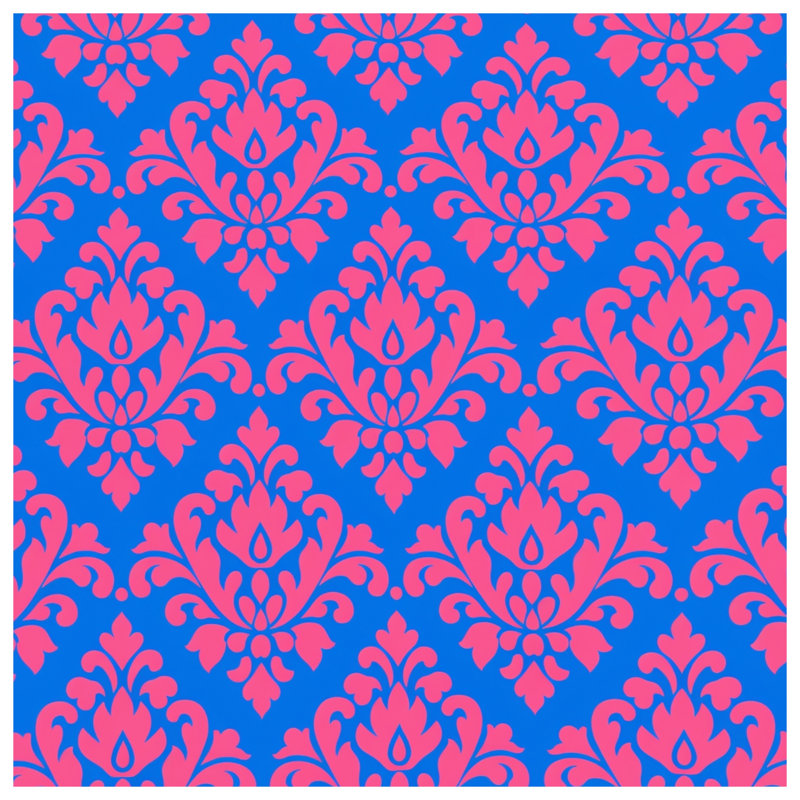 Pink Damask Pattern Comforter, Twin