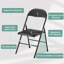 Ensemble de 6 chaises pliantes empilables Morentz, ensemble de 6 chaises de salle à manger portatives commerciales en métal robuste