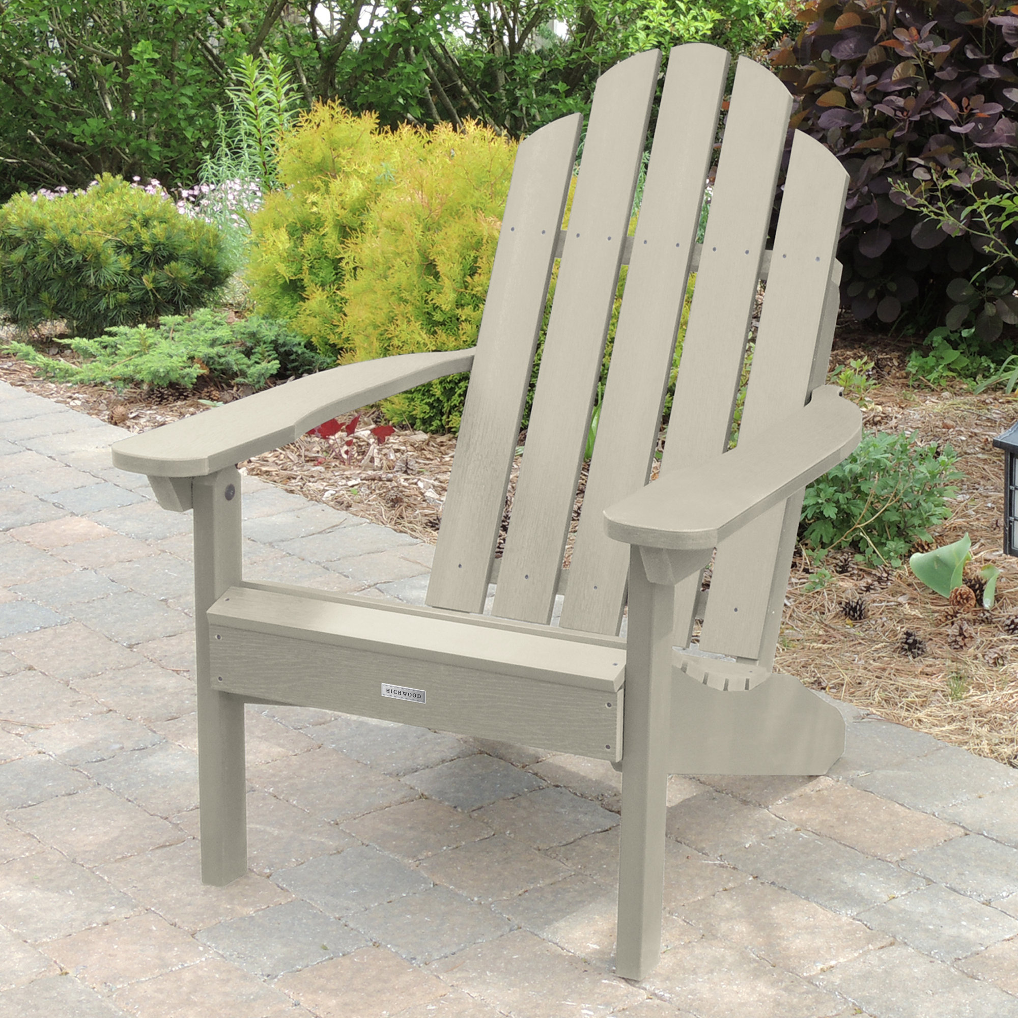 Leis Outdoor Adirondack Chair, Whitewash