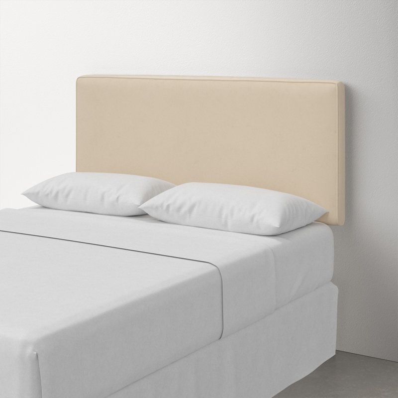 Marquise Upholstered Headboard, Queen, Classic Pearl Performance Velvet