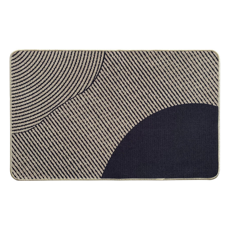 Geometric Kitchen Runner Rug, 32” H x 20” W, Beige