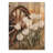 Tulips By The Wagon Wheel II - Tulips Wood Wall Decor - On Natural Pine Wood-1062486664
