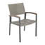 Élément de patio gris - chaise de salle à manger moderne en maille confortable