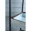 3 tablettes galvanisées, 35 x 12,5 x 40 po, étagère en métal pour la maison, style décontracté et industriel avec beaucoup d'espace de rangement 35 x 12,5 x 40 po, touche moderne