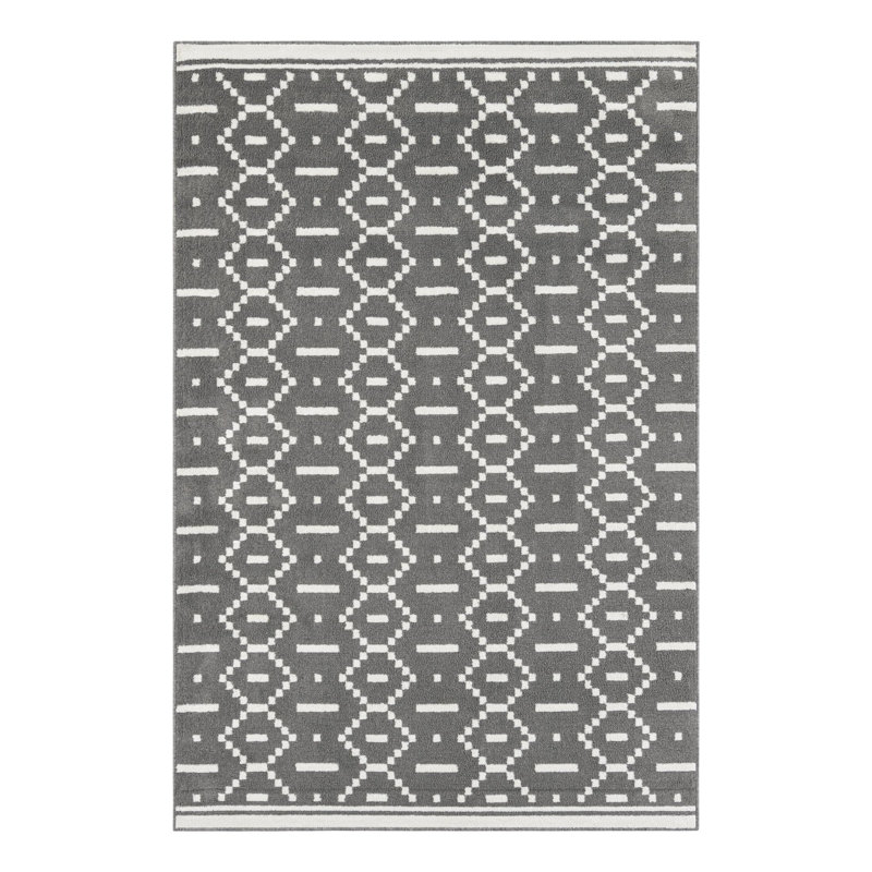 Ivy Bronx Begna Nathanyl Rug Gray, Rectangle 6'1" x 9'