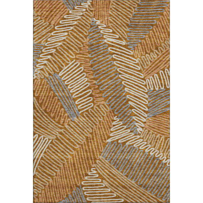 Premium Machine Washable Prisco Paprika Rug