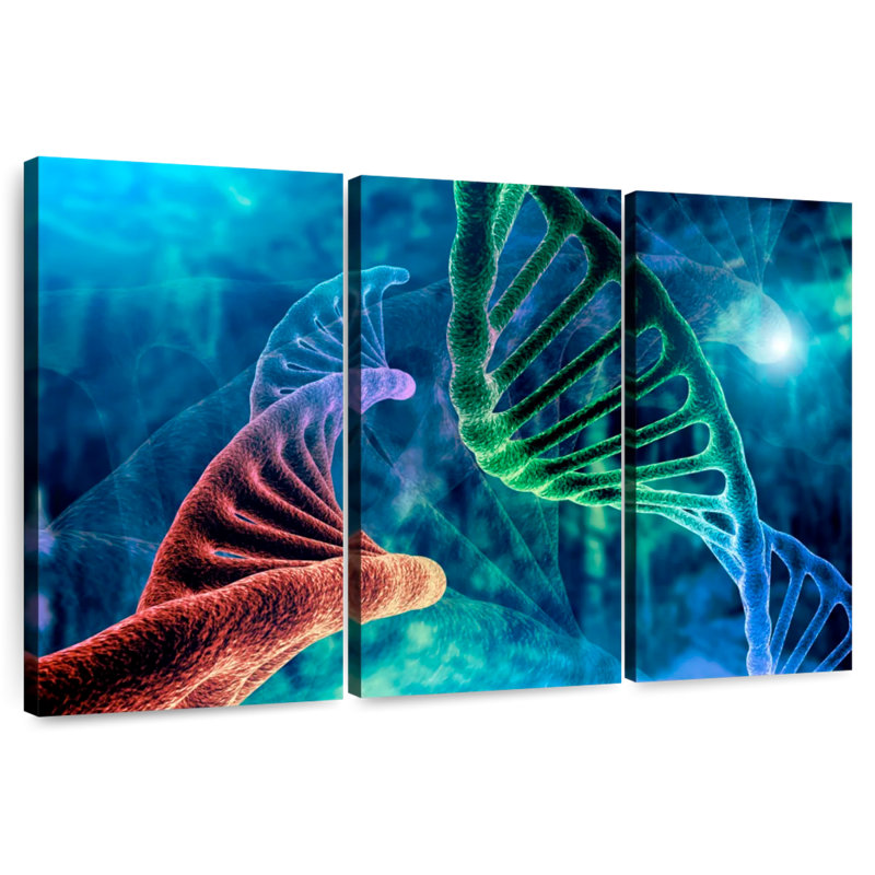 Keiri Two DNA Strands, 48" H x 74" W