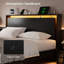 Structure de lit flottant pour grand lit avec tête de lit et station de charge Einhomn-334268693-334268692