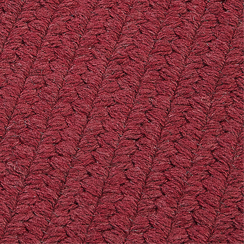 Tapis réversible en mélange de laine Tanguay - rouge cèdre, Carré 10 pi