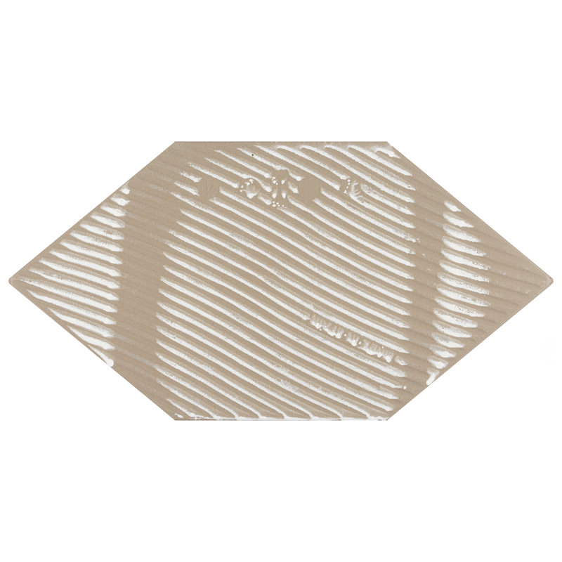 Timeless Calacatta Kayak 6-1/2" x 12-1/2" Porcelain Stone Look Wall & Floor Tile