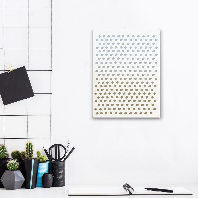 «Alvaro Abstract Neutral CLVI» par ChiChi Decor, impression sur toile tendue, H 20 po x l 16 po x P 1,5 po