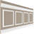40'' H x 94.5'' W x 0.5'' D Wainscot Panelling
