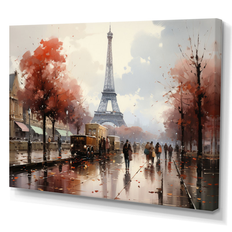 Maryliz, Paris français en 1950 - reproduction, H 30 po x l 40 po, Toile tendue