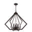 Lustre géométrique unique à 6 lumières Dawnesha-22712114