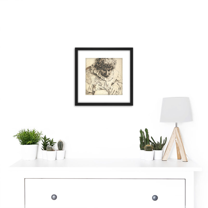 Goltzius Portrait Gillis Van Breen Drawing Carving by Hendrick Goltzius - Single Picture Frame Print